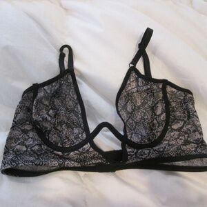 Haute Snakeskin Bra - NWOT, Size Medium
